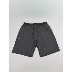 G Gradual Women's Performance Grey Drawstring Bermuda Shorts Size Large
